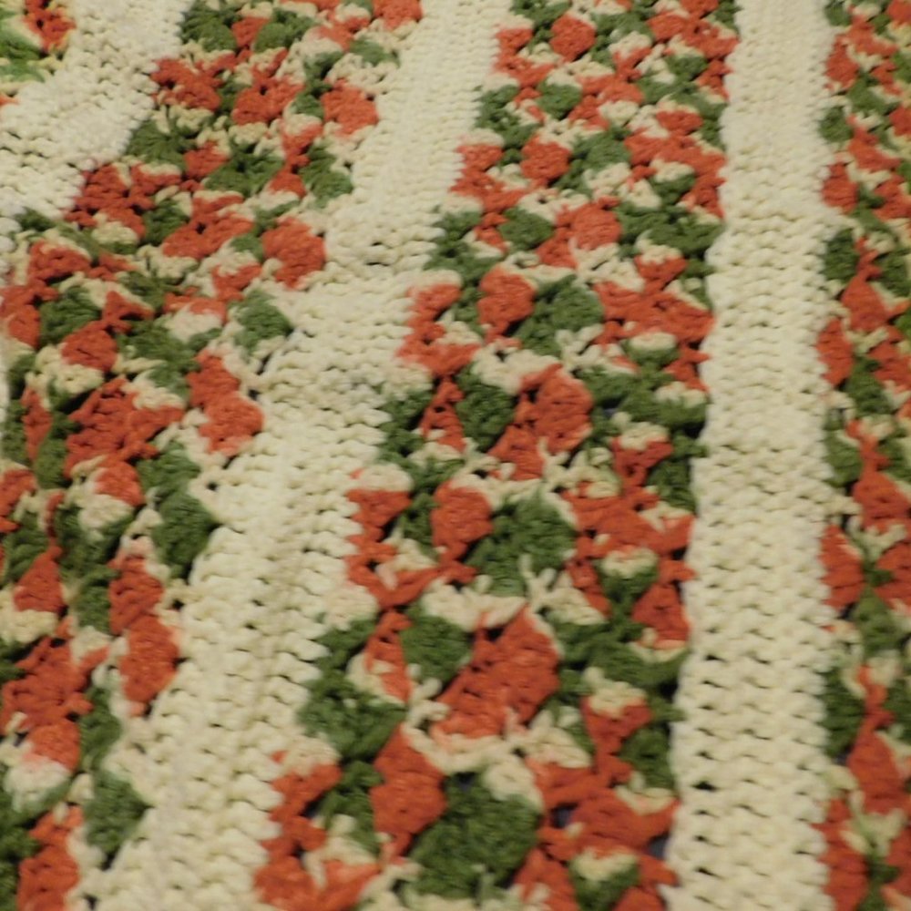 Crochet Blanket Handmade Vintage 1970's - Picture 3 of 3